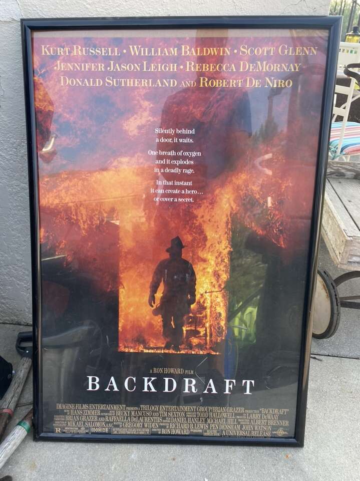 27x40 Original Backdraft Movie Poster!