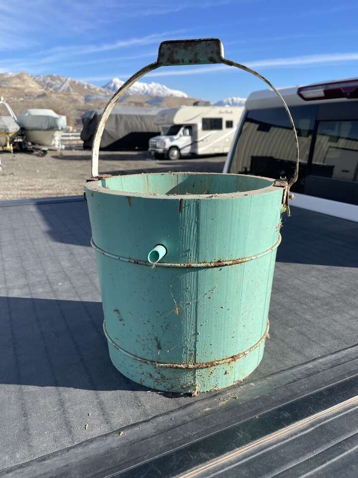 Vintage Wood Bucket