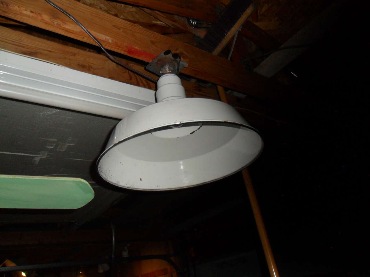 OLD 18" GAS STATION/WAREHOUSE LIGHT