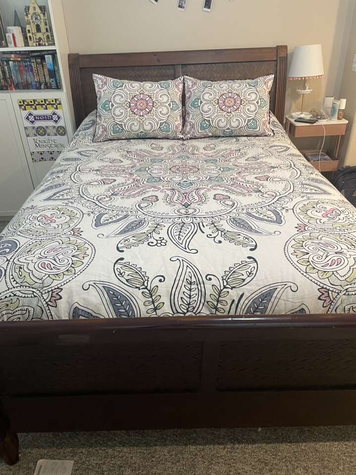 Queen Bed Frame And Boxspring Furniture