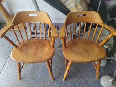 Vin Mid Century Swedish Wood chair Made In Sweden