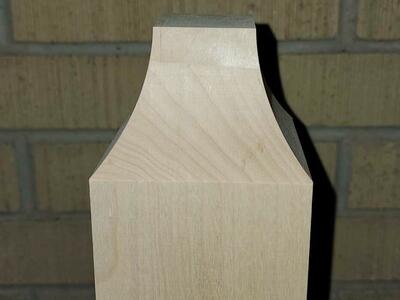 3-1/2X47-1/2 Hard Maple Newel Post