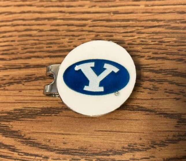 BYU Golf Ball Marker Includes Hat Clip Cougars 2