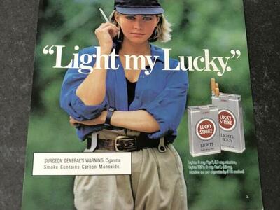 80's Lucky Strike Advertising Memorabilia
