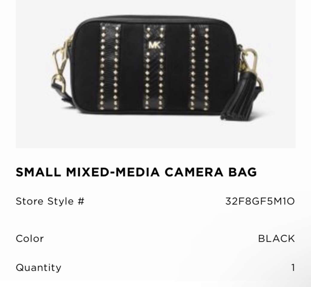 Beautiful Black MK leather bag