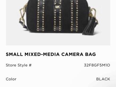 Beautiful Black MK leather bag