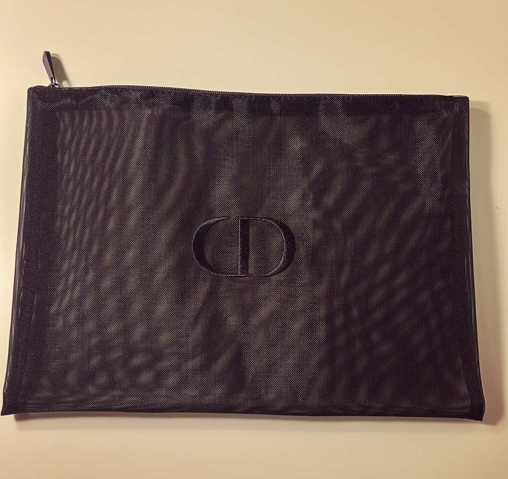 DIOR New Black mesh Large clutch