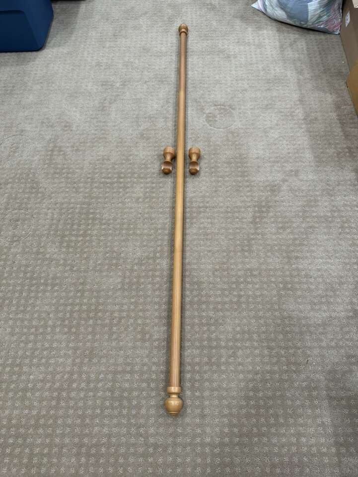 Wood Curtain Rod & Accessories