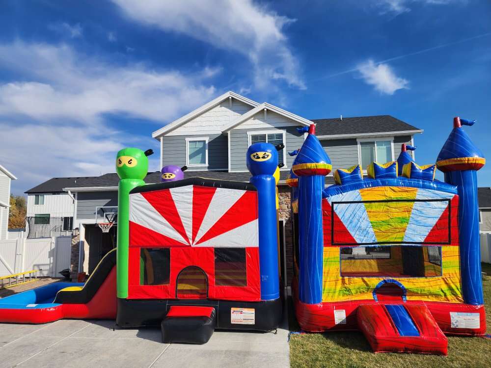 House of the rising fun! Bounce
house with slide a