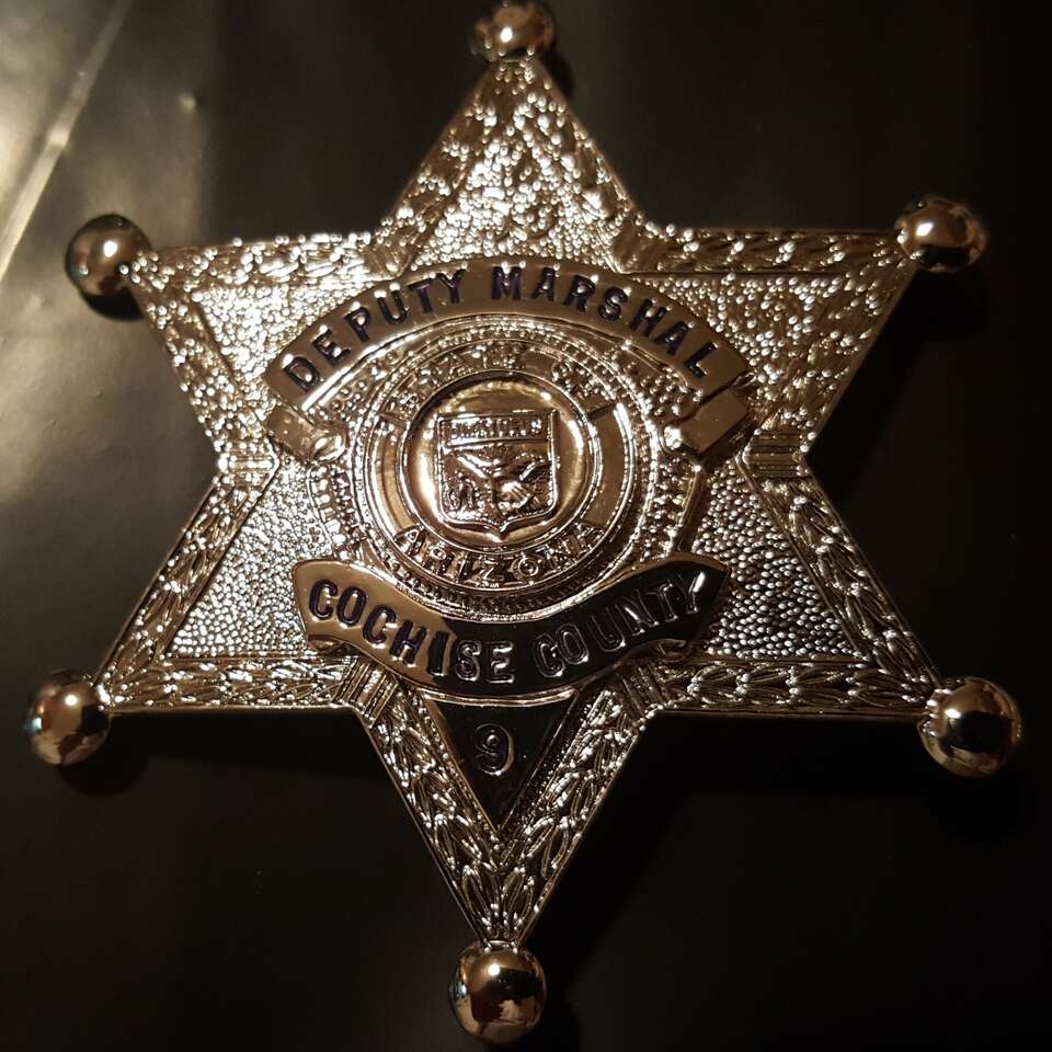 Obsolete Deputy Marshall Cochise county badge # 9