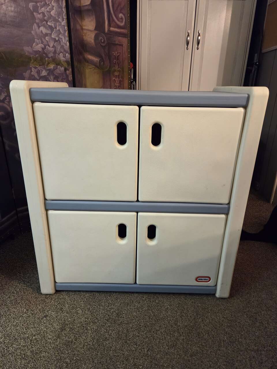Vintage Little Tikes storage cabinet