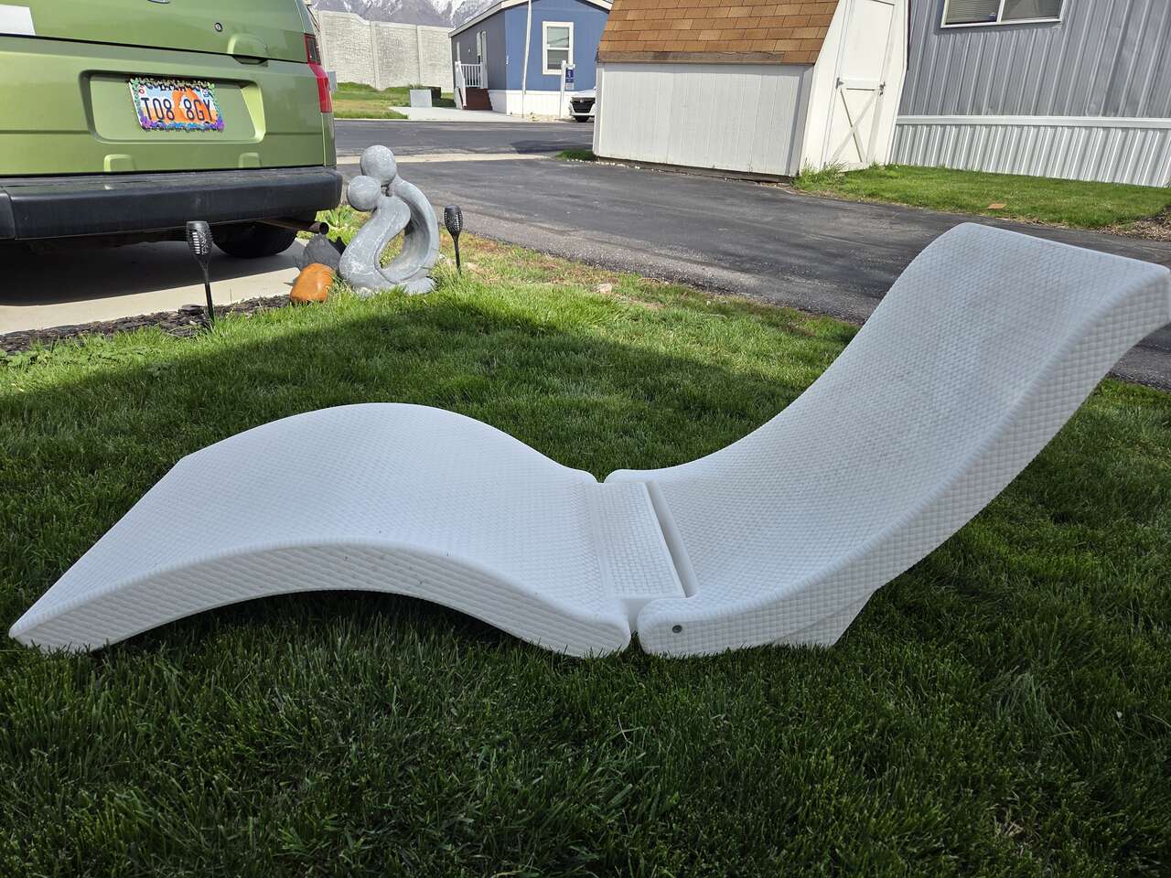 SwimWays Portable TerraSol Sonoma Poolside Floating Lounge, foldable for easy storage