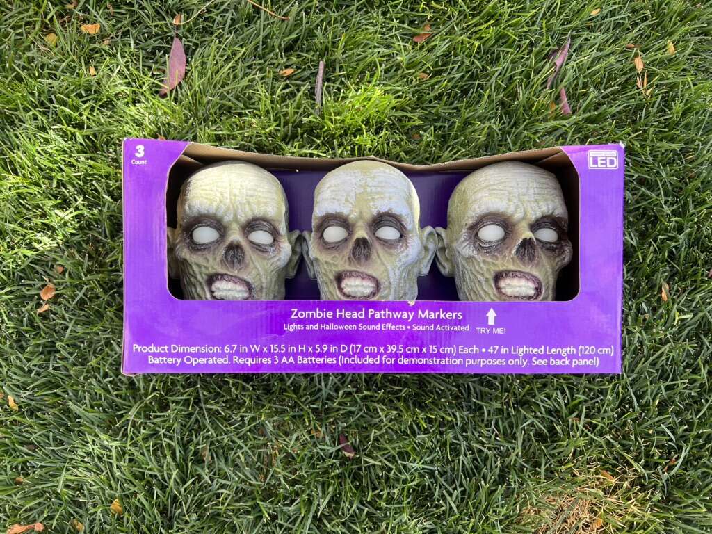 Zombie Head Pathway Markers 3 Sets Available
