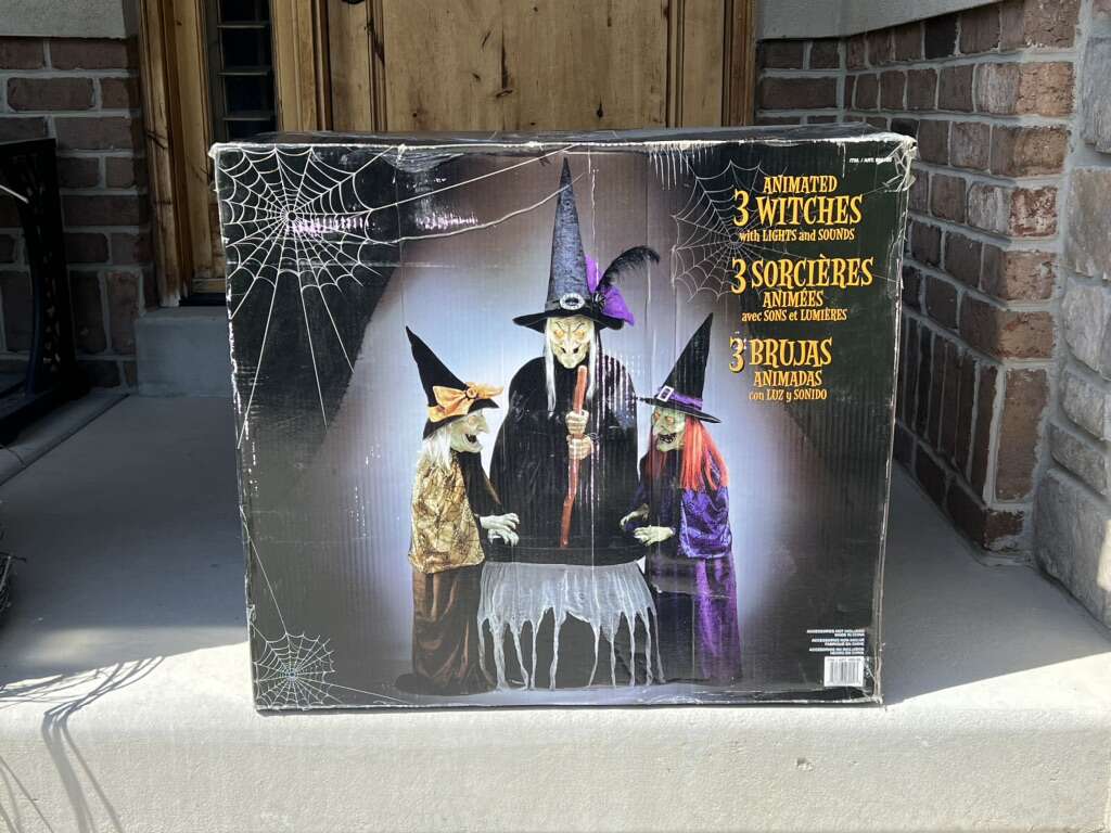 Costco 3 Animated Witches With Lights And Sounds