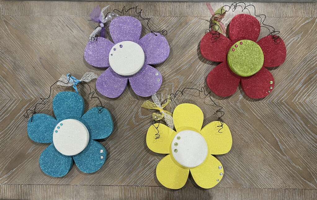 Wood Flower Decor