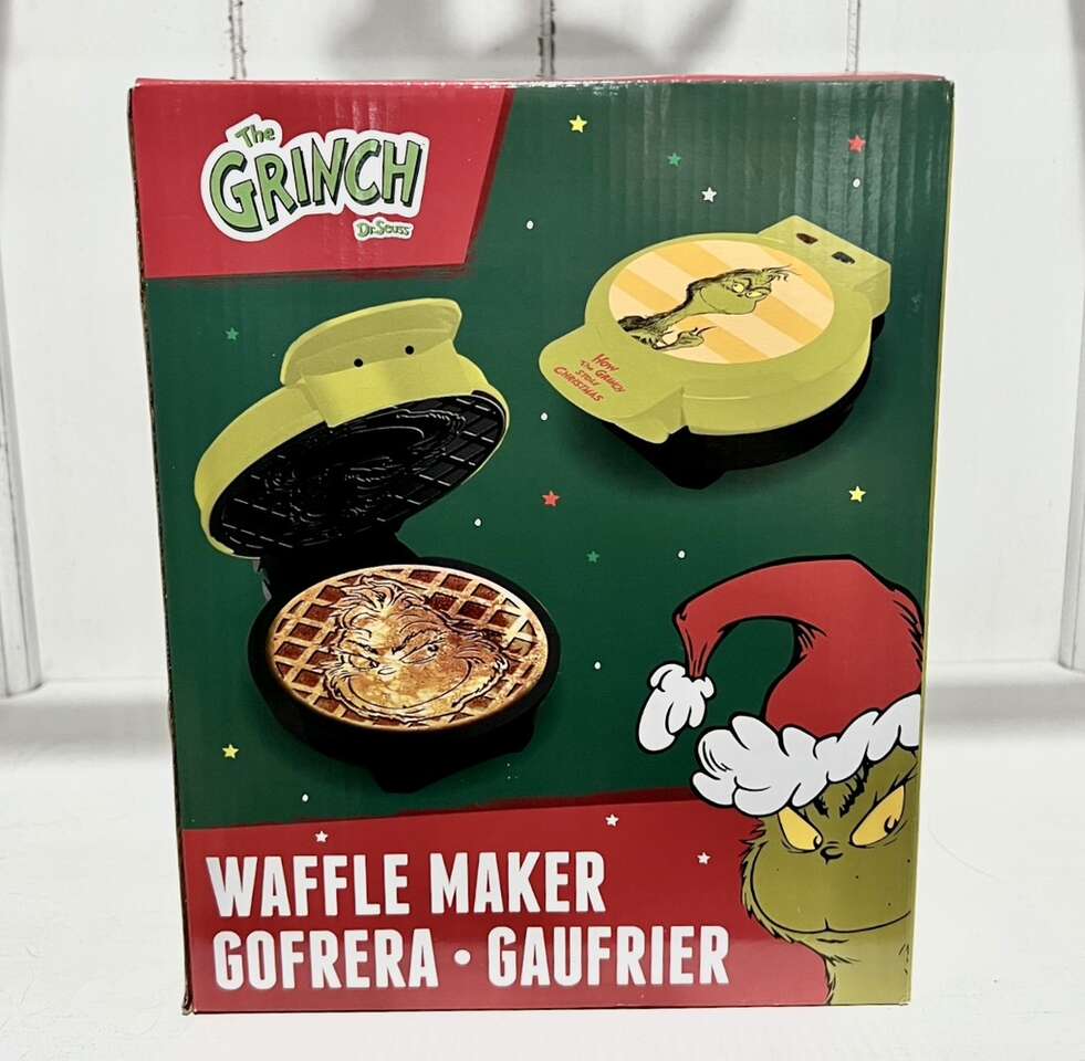 Christmas The Grinch Waffle Maker