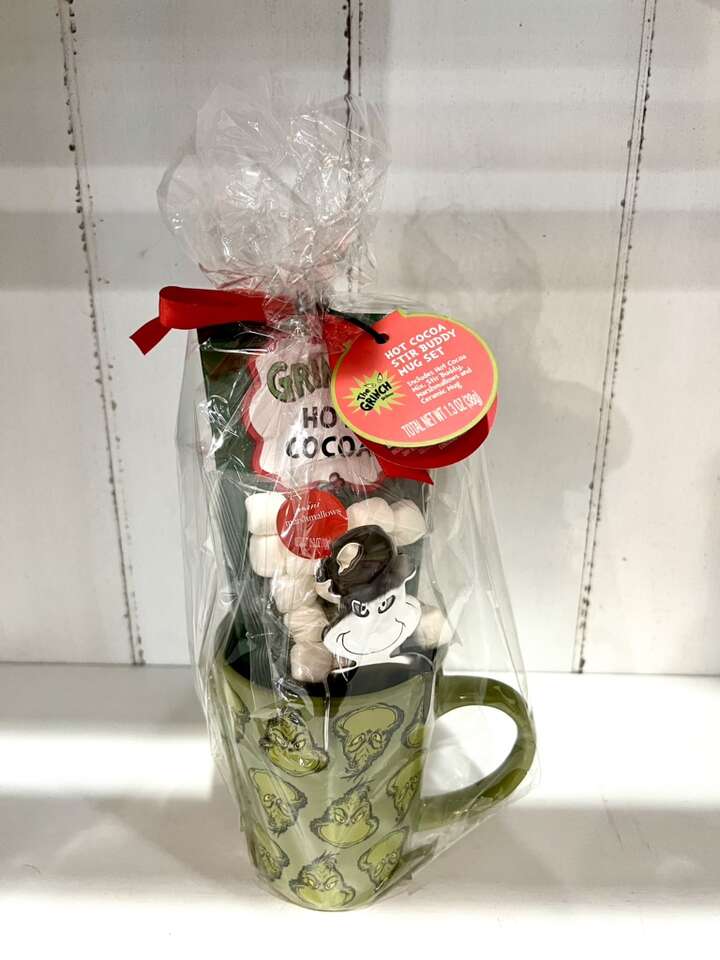 The Grinch Hot Cocoa Stir Buddy Mug Set