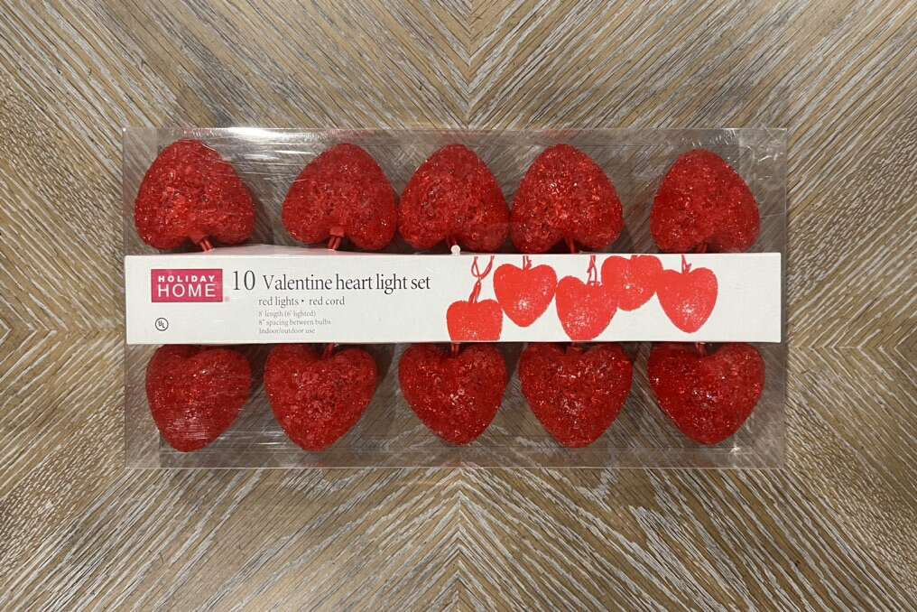 Holiday Home 10 Valentine Heart Light Set