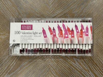 Holiday Home 100 Valentine Light Set