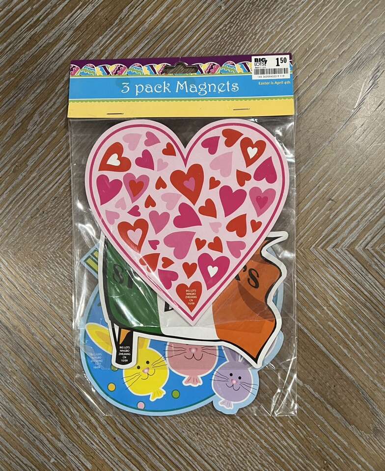 3 Pack Magnets (Valentines, St. Patrick’s, Easter)
