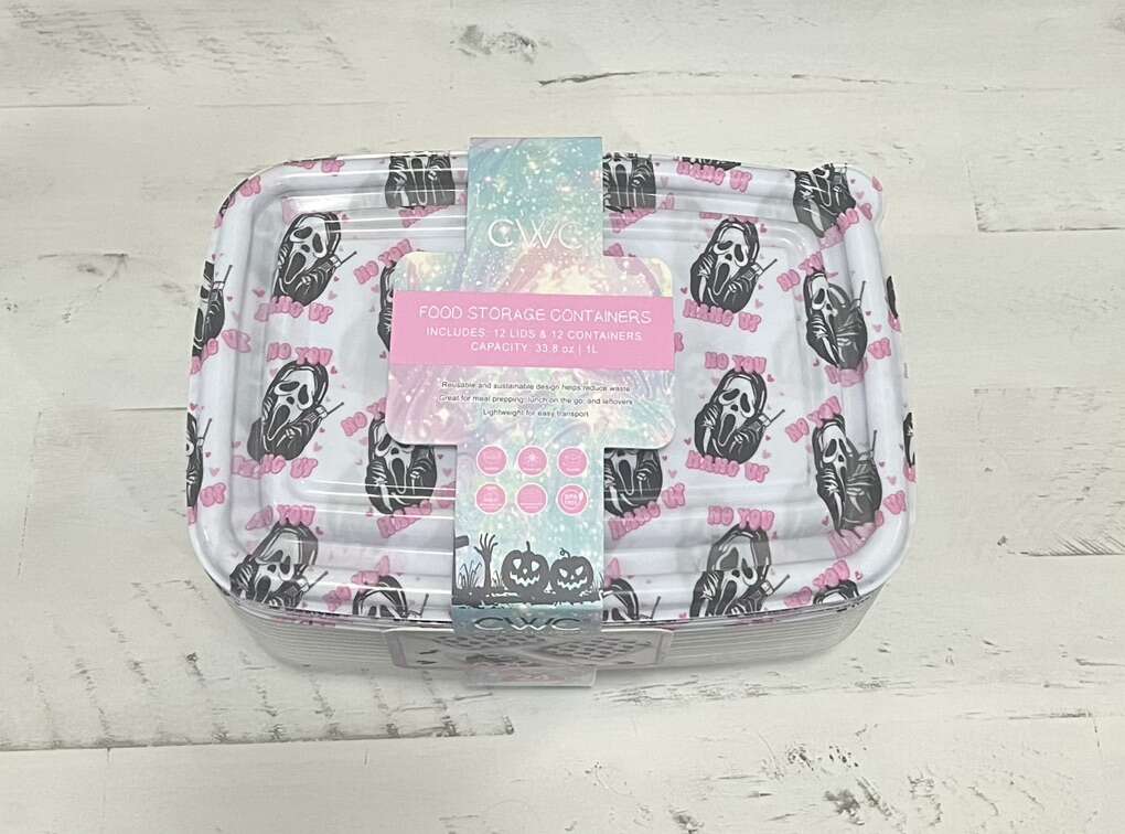 Halloween Ghostface Food Storage Containers