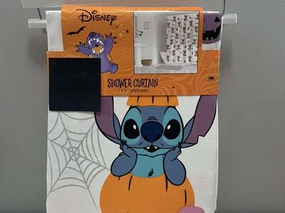 Halloween Stitch Shower Curtain