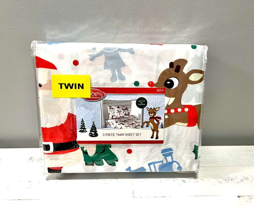 Christmas Rudolf The Red Nose Reindeer Twin Sheets