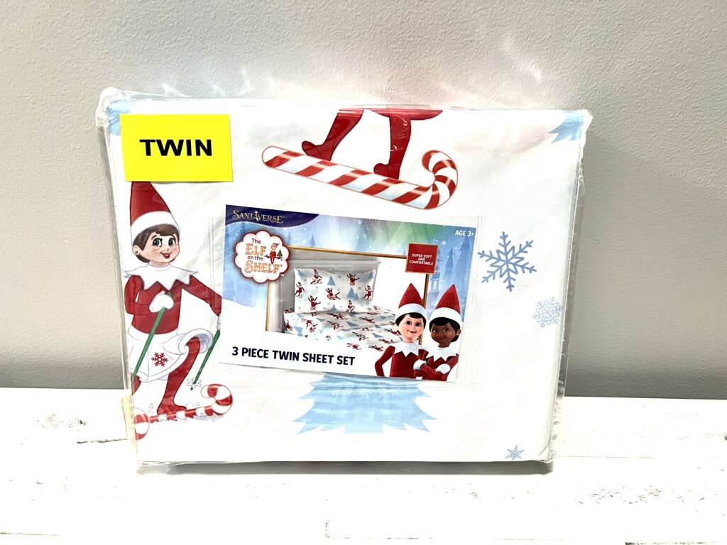 Christmas Elf On The Shelf Twin Sheets