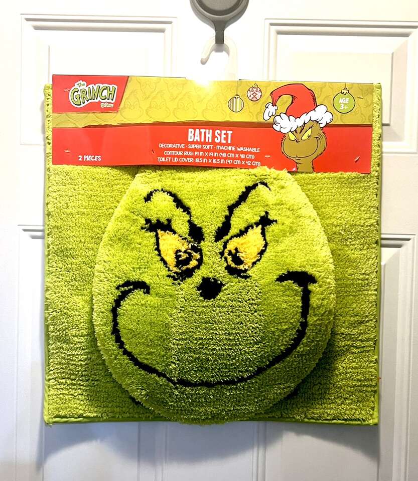 Christmas Grinch 2 Piece Bath Set (4 Styles Avail)