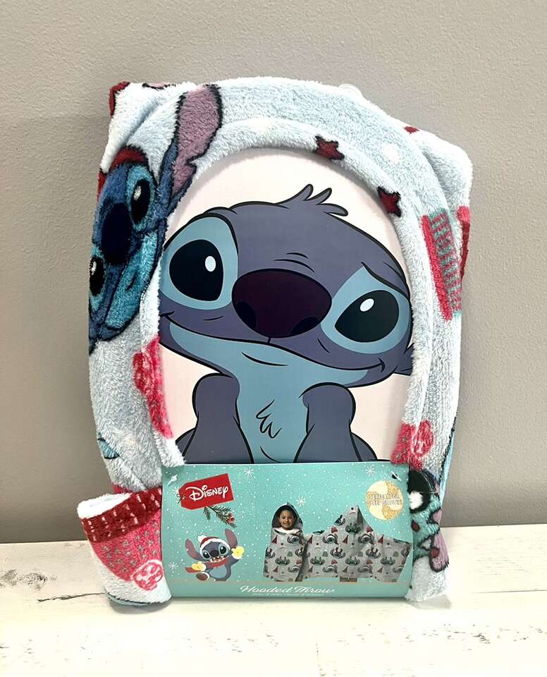 Christmas Stitch Hooded Throw Blanket