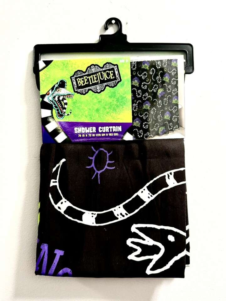 Halloween Beetlejuice Shower Curtain Style Three