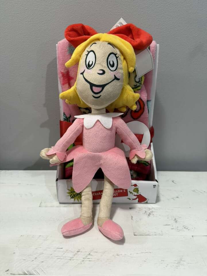 Christmas The Grinch Character Pillow & Throw Set