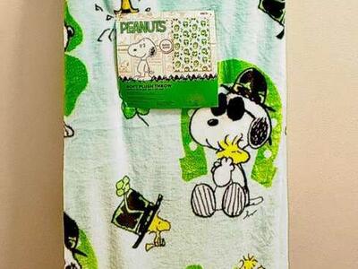 St. Patrick’s Day Peanuts Throw Blanket