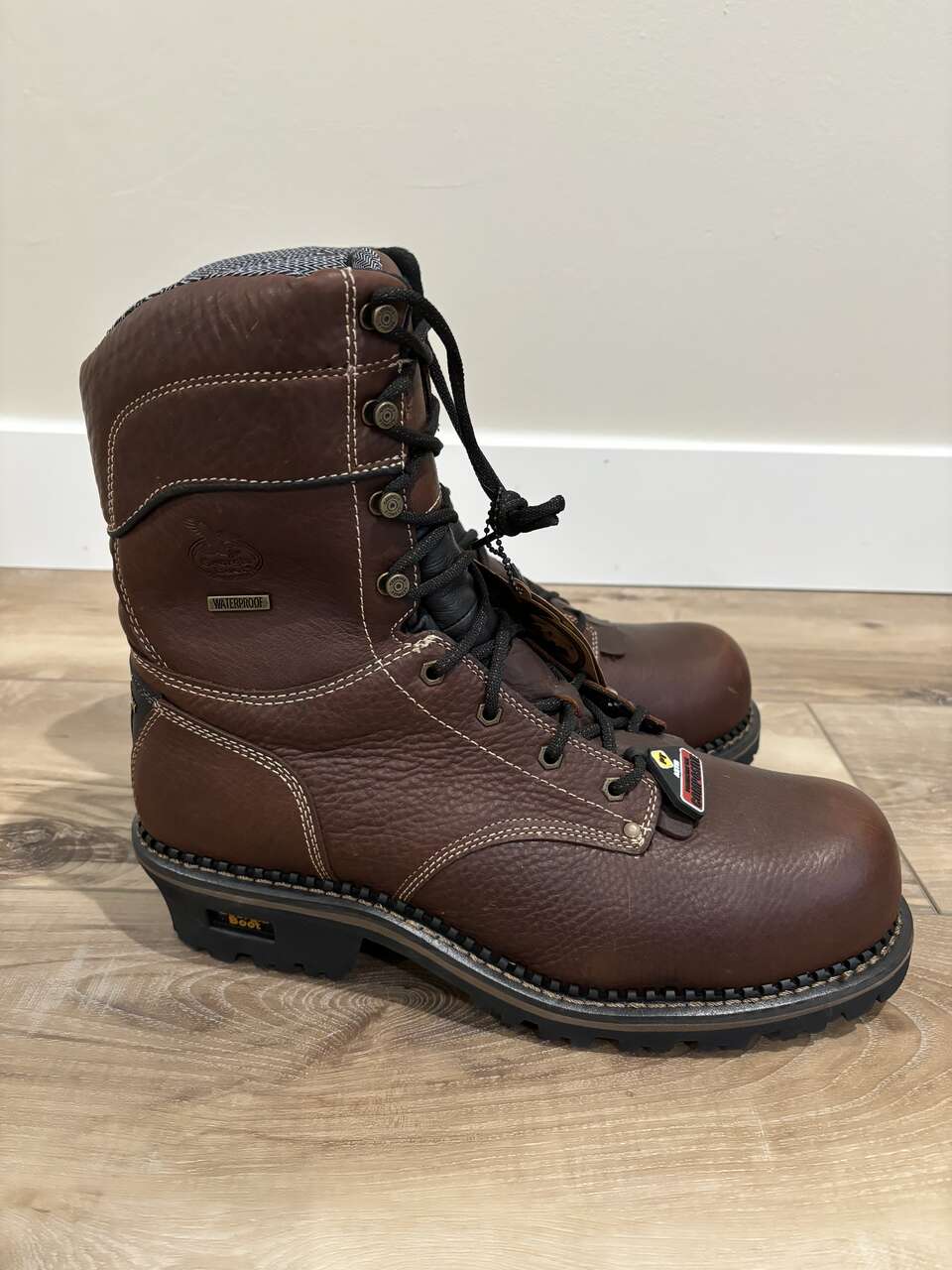 Georgia work boot 9" logger ct boots size 14m