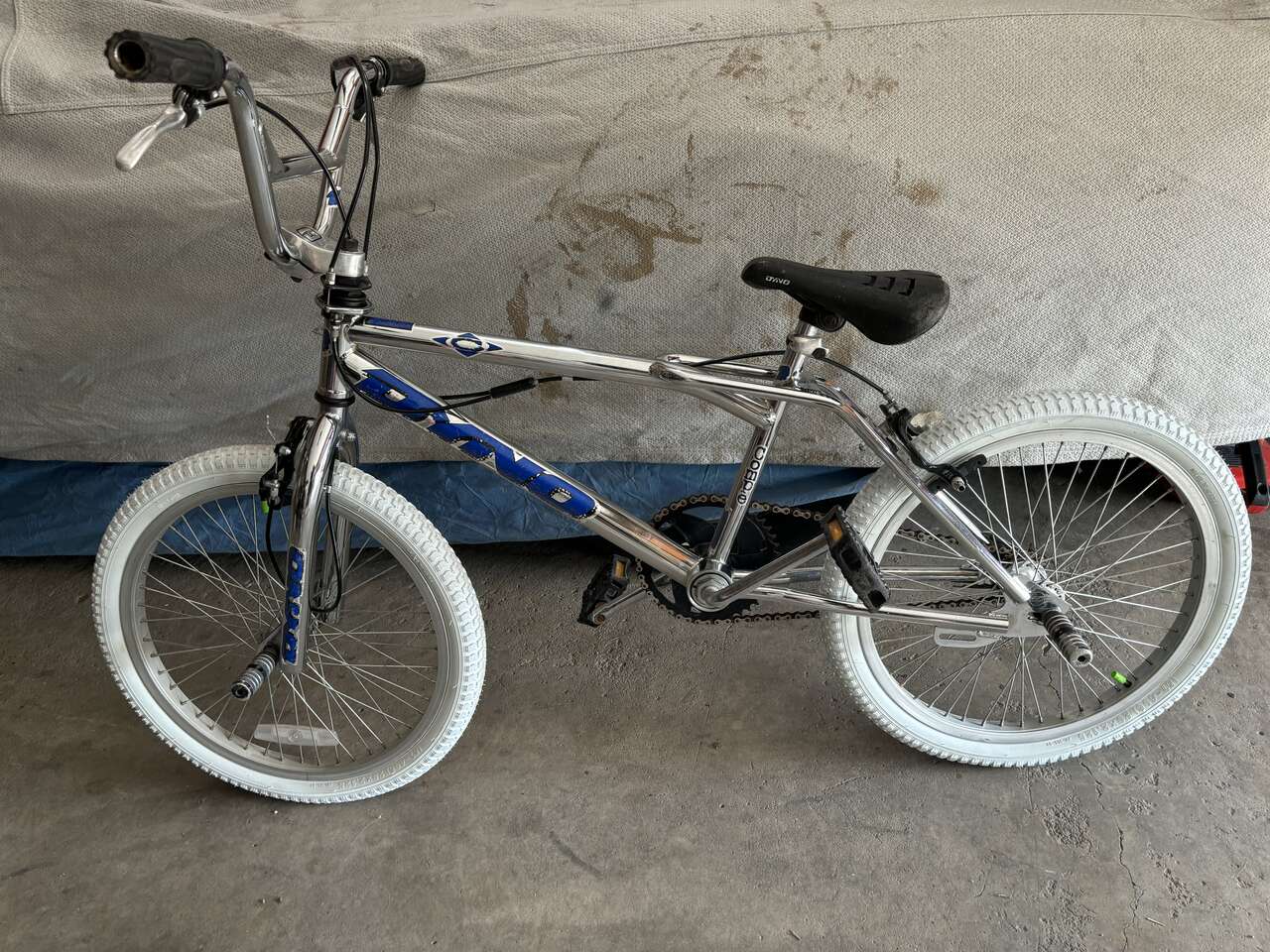 GT DYNO Compe 1997 Mid Old School BMX Bike CHROME Blue 20