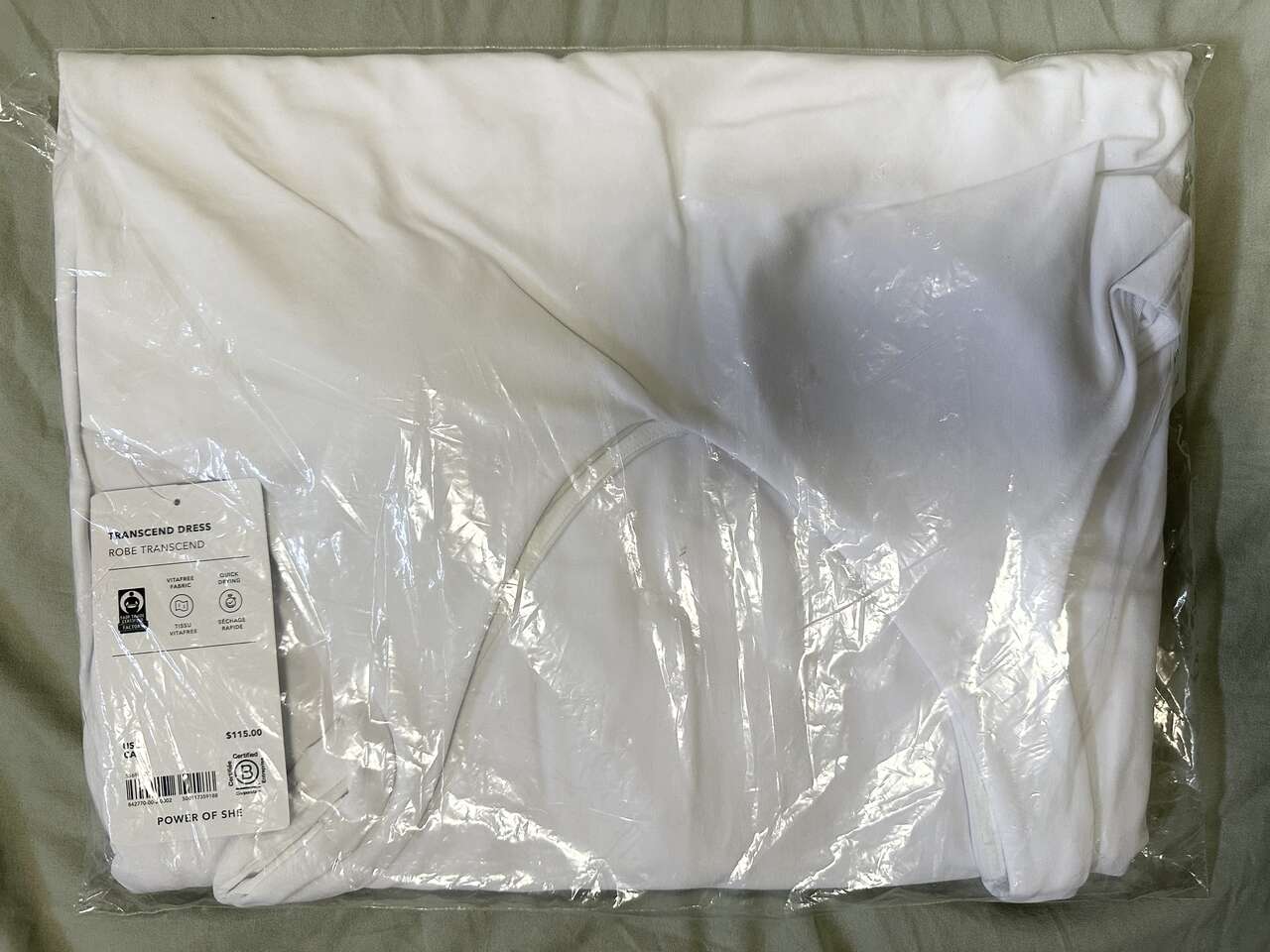 Athleta Transcend Dress NWT IN ORIGINAL WRAP SEALED