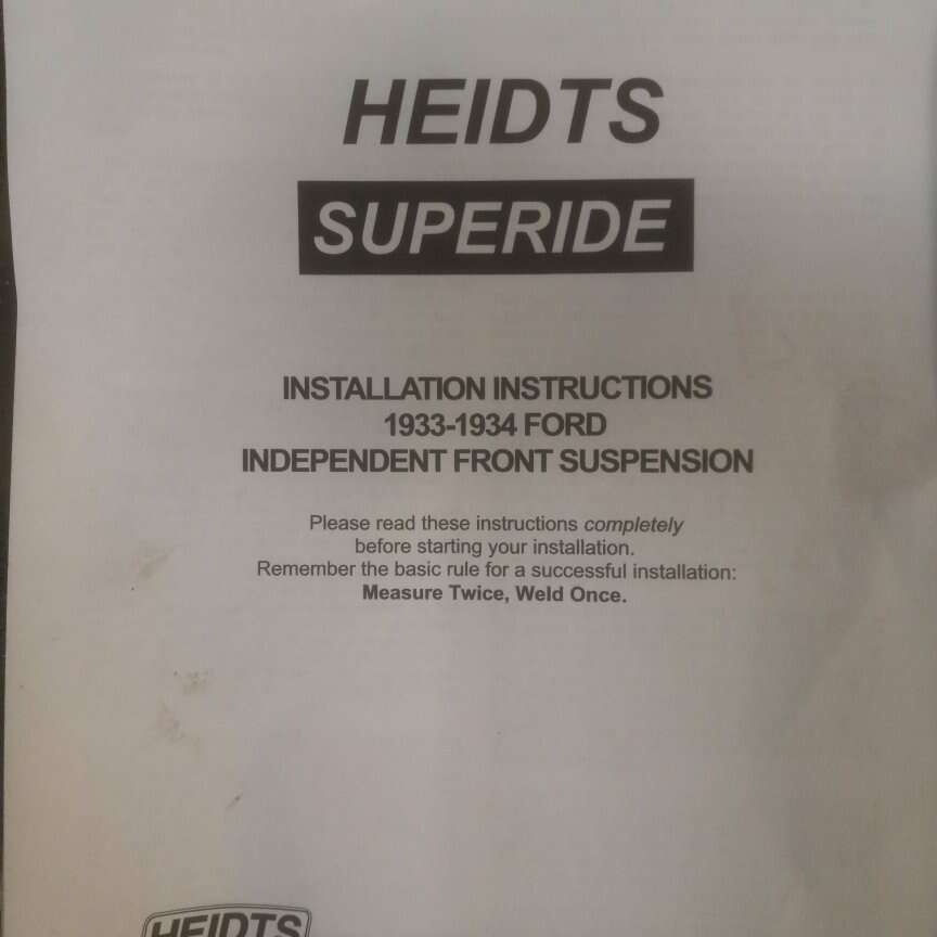 HEIDTS SUPERIDE INDEPENDENT FRONT SUSPENSION