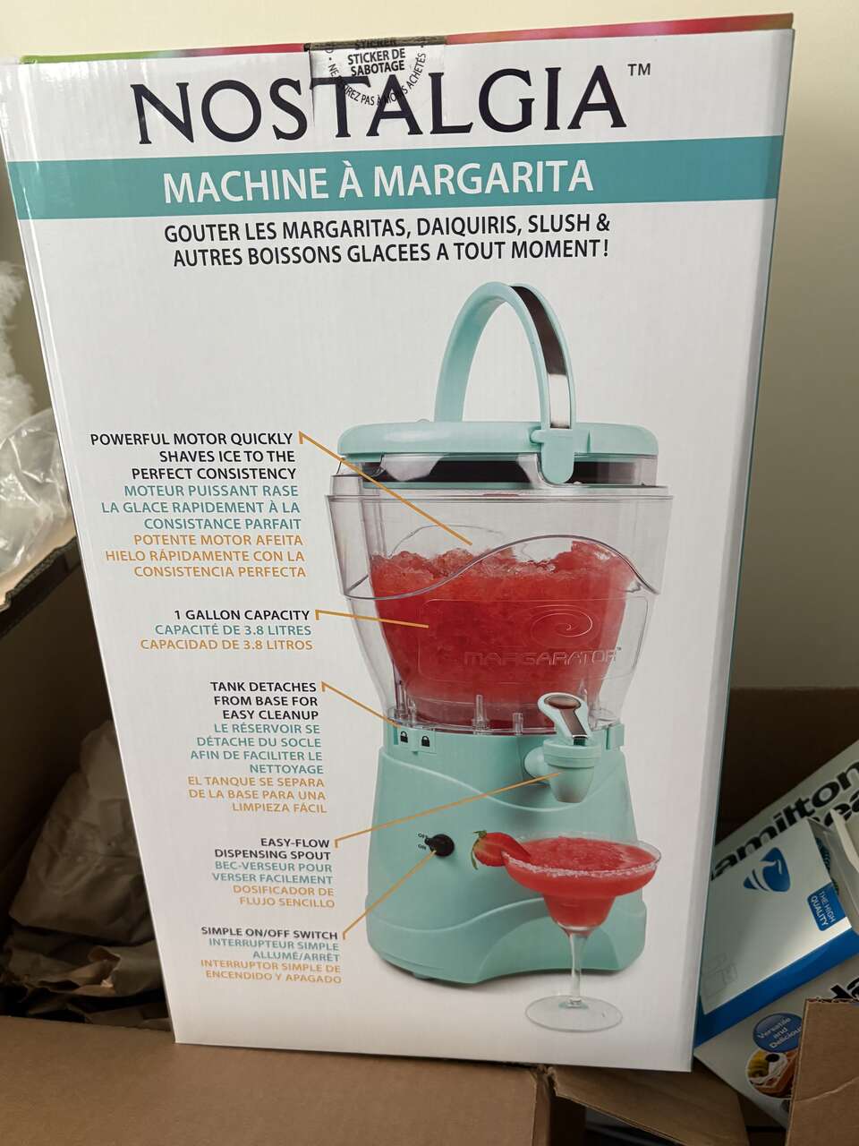 Nostalgia Frozen Drink Maker and Margarita Machine