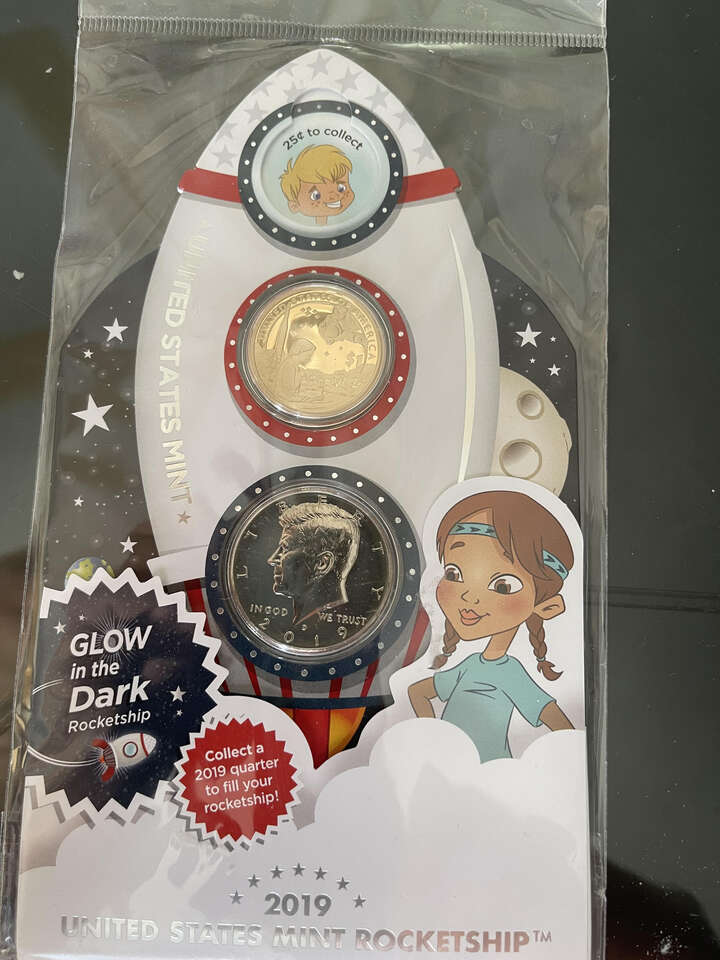 2019 United States Mint Rocketship Coin Set Proof $1 PL Kennedy sealed.