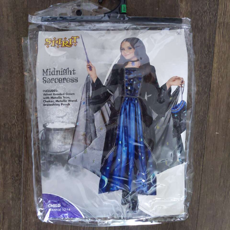 Spirit Halloween Costume Midnight Sorceress L