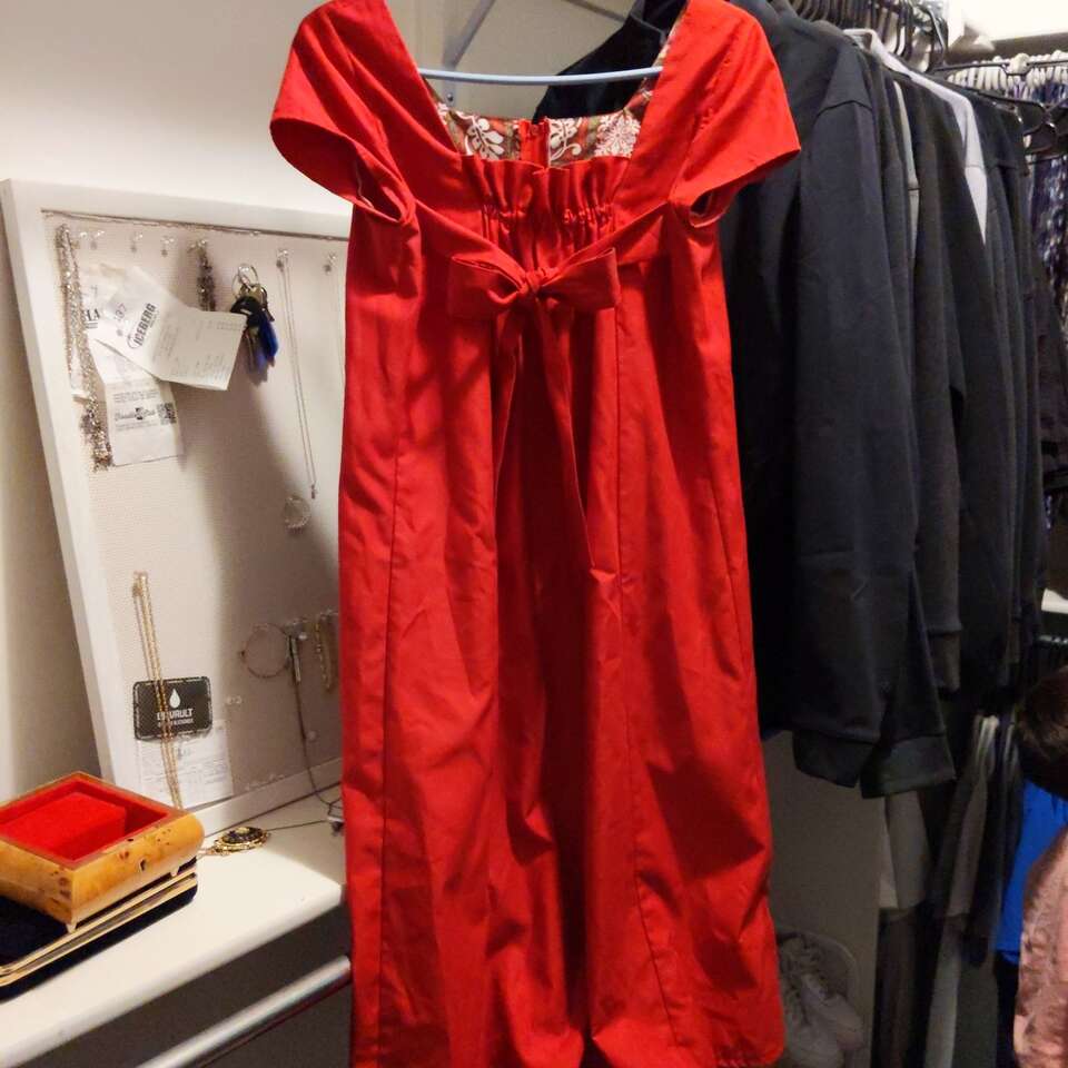 Size M Women's Maternity Red Christmas Dress
