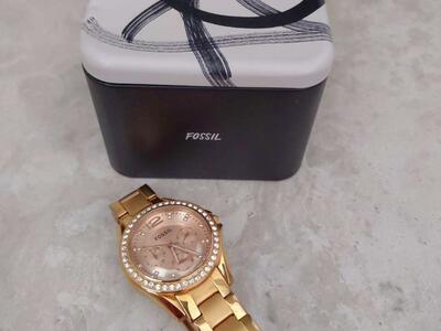 Beautiful Authentic Gold Color Fossil Watch