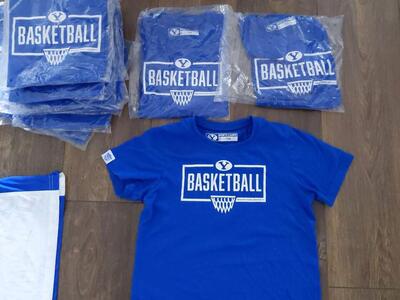 Brand New BYU Basketball Youth Kids T-shirts