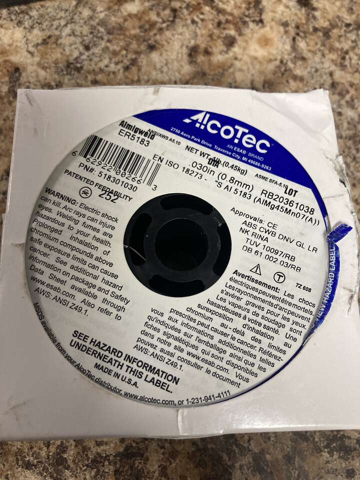 1lb alcotec er5183 .030 aluminum roll 4-pack