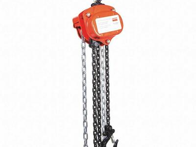 DAYTON Manual Chain Hoist: 1,000 lb Load Capacity, 56 lb Pull to Lift Rated Load, 20 ft