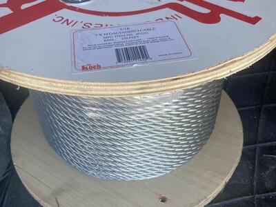 KOCH INDUSTRIES 003252 7 X 19 GALVANIZED CABLE 5 16-INCH BY 250-FEET