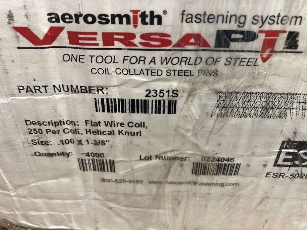 aerosmith versa pins 1-3/8 x .100 Helical Steel Pin