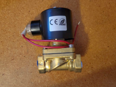 Brand new - 1/2" NPT 12VDC Solenoid valve, brass,