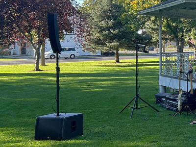 One CURV500TS Array Speaker System with 15 subwoofer by LD Systems