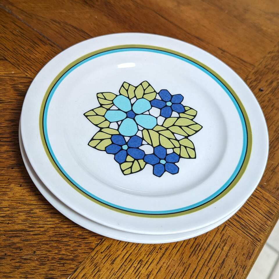 Mid-century Franciscan Cantata bread plates